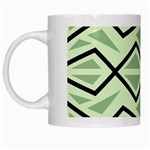 Abstract pattern geometric backgrounds White Mug
