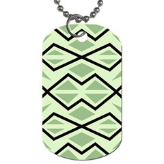 Abstract pattern geometric backgrounds Dog Tag (Two Sides) from ArtsNow.com Back