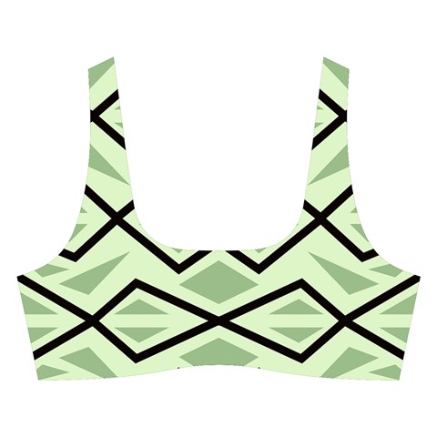 Abstract pattern geometric backgrounds Cross Back Hipster Bikini Set from ArtsNow.com Front