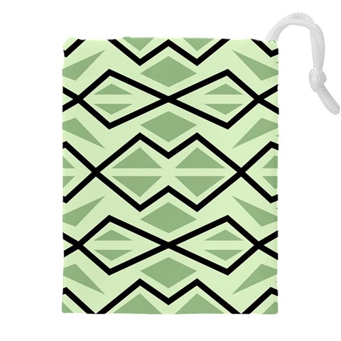 Abstract pattern geometric backgrounds Drawstring Pouch (4XL) from ArtsNow.com Front