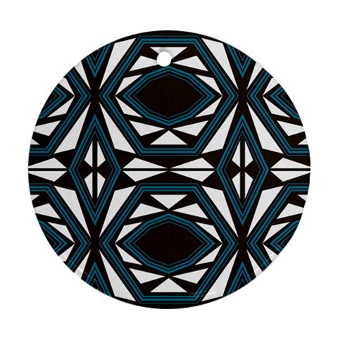 Abstract pattern geometric backgrounds Ornament (Round) from ArtsNow.com Front