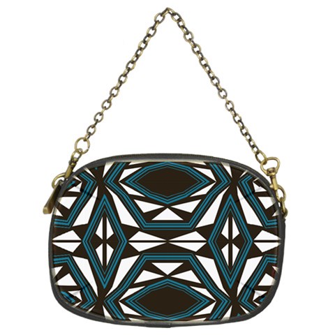 Abstract pattern geometric backgrounds Chain Purse (Two Sides) from ArtsNow.com Front