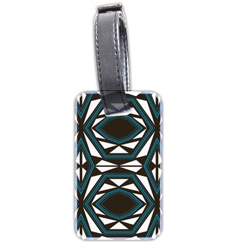Abstract pattern geometric backgrounds Luggage Tag (two sides) from ArtsNow.com Front
