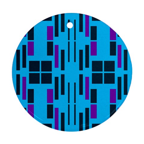 Abstract pattern geometric backgrounds Ornament (Round) from ArtsNow.com Front