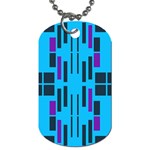 Abstract pattern geometric backgrounds Dog Tag (One Side)