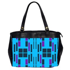 Abstract pattern geometric backgrounds Oversize Office Handbag (2 Sides) from ArtsNow.com Front
