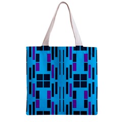 Abstract pattern geometric backgrounds Zipper Grocery Tote Bag from ArtsNow.com Front