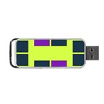 Abstract pattern geometric backgrounds Portable USB Flash (One Side)