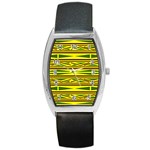 Abstract pattern geometric backgrounds Barrel Style Metal Watch