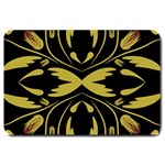 Folk flowers print Floral pattern Ethnic art Large Doormat 