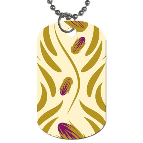 Folk flowers print Floral pattern Ethnic art Dog Tag (Two Sides) from ArtsNow.com Front