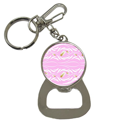 Folk flowers print Floral pattern Ethnic art Bottle Opener Key Chain from ArtsNow.com Front