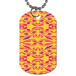 Folk flowers print Floral pattern Ethnic art Dog Tag (One Side)