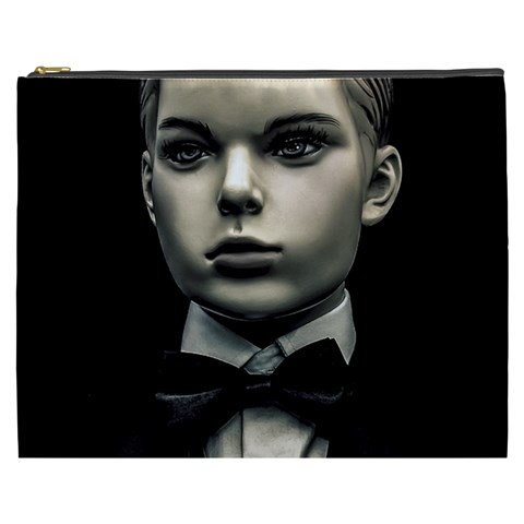 Evil Boy Manikin Portrait Cosmetic Bag (XXXL) from ArtsNow.com Front