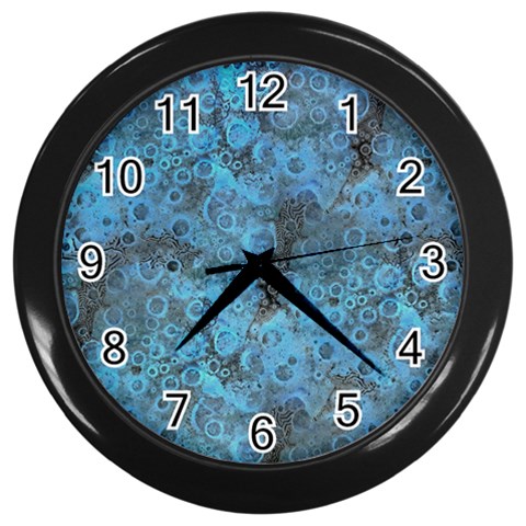 Abstract Surface Texture Background Wall Clock (Black) from ArtsNow.com Front
