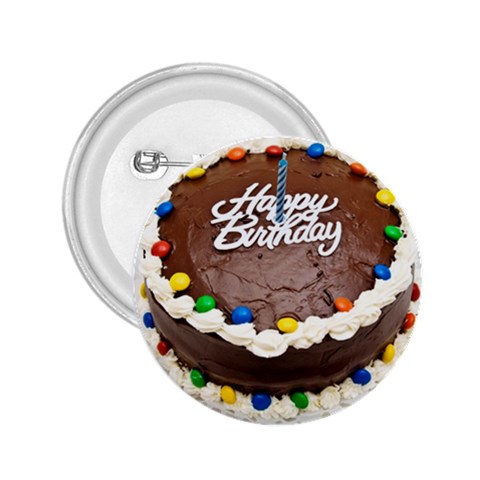 Birthday Cake 2.25  Button from ArtsNow.com Front
