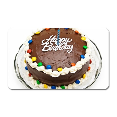 Birthday Cake Magnet (Rectangular) from ArtsNow.com Front
