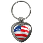 usa soccer Key Chain (Heart)