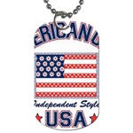 usa 2 Dog Tag (One Side)