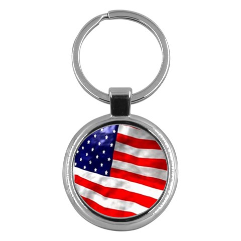 usa Key Chain (Round) from ArtsNow.com Front