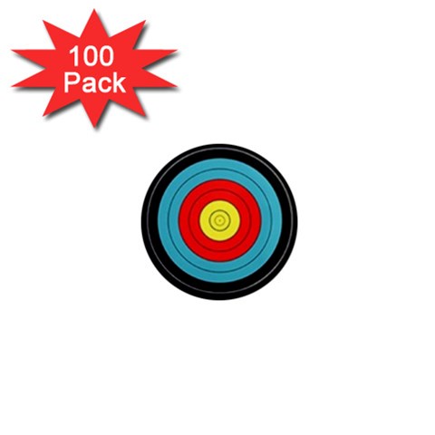 target 1  Mini Magnet (100 pack)  from ArtsNow.com Front