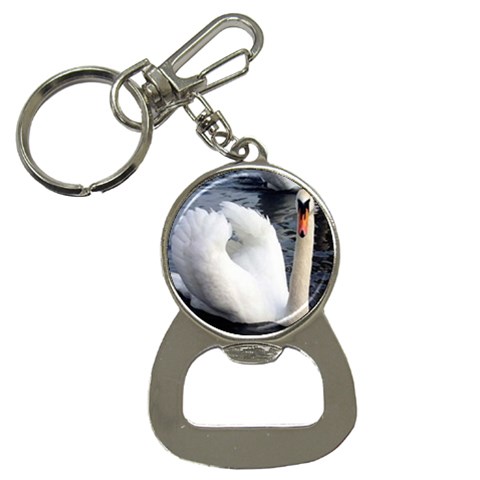 swan Bottle Opener Key Chain from ArtsNow.com Front