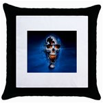 skull Throw Pillow Case (Black)