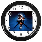skull Wall Clock (Black)