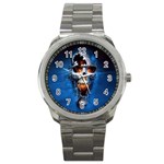 skull Sport Metal Watch