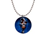 skull 1  Button Necklace
