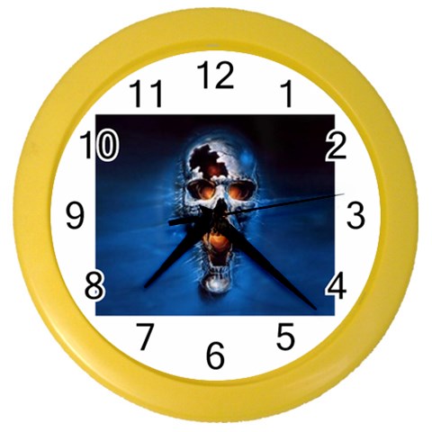 skull Color Wall Clock from ArtsNow.com Front