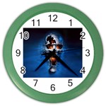 skull Color Wall Clock