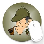 sherlock homes Round Mousepad