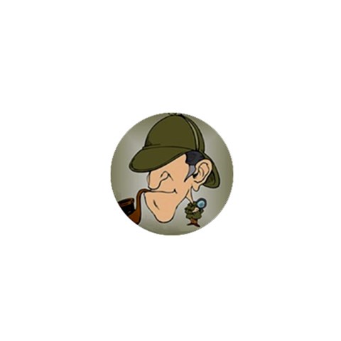 sherlock homes 1  Mini Button from ArtsNow.com Front