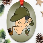 sherlock homes Ornament (Oval)