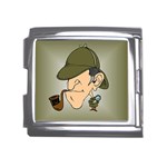 sherlock homes Mega Link Italian Charm (18mm)