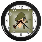 sherlock homes Wall Clock (Black)