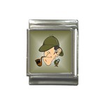sherlock homes Italian Charm (13mm)