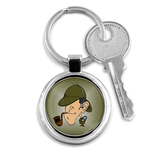 sherlock homes Key Chain (Round) from ArtsNow.com Front