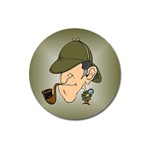 sherlock homes Magnet 3  (Round)