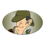 sherlock homes Magnet (Oval)