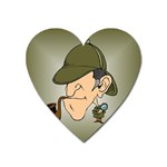 sherlock homes Magnet (Heart)