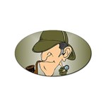 sherlock homes Sticker Oval (10 pack)