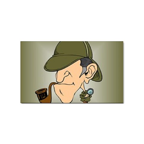 sherlock homes Sticker Rectangular (100 pack) from ArtsNow.com Front