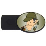 sherlock homes USB Flash Drive Oval (2 GB)