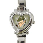 sherlock homes Heart Italian Charm Watch