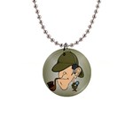 sherlock homes 1  Button Necklace