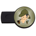 sherlock homes USB Flash Drive Round (4 GB)