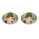 sherlock homes Cufflinks (Oval)