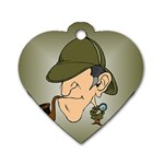sherlock homes Dog Tag Heart (One Side)